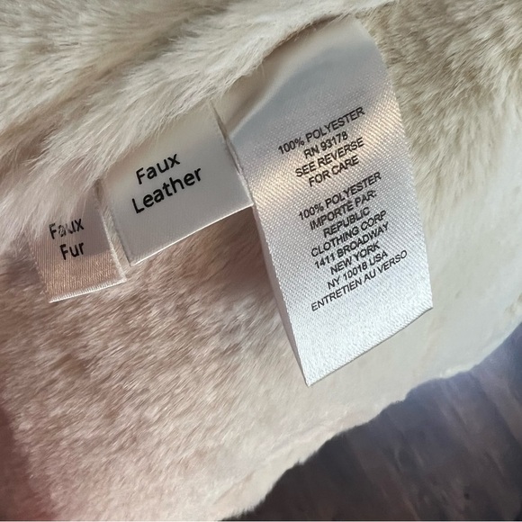 Workshop Republic Clothing Cream Faux Fur Vest - Picture 9 of 9